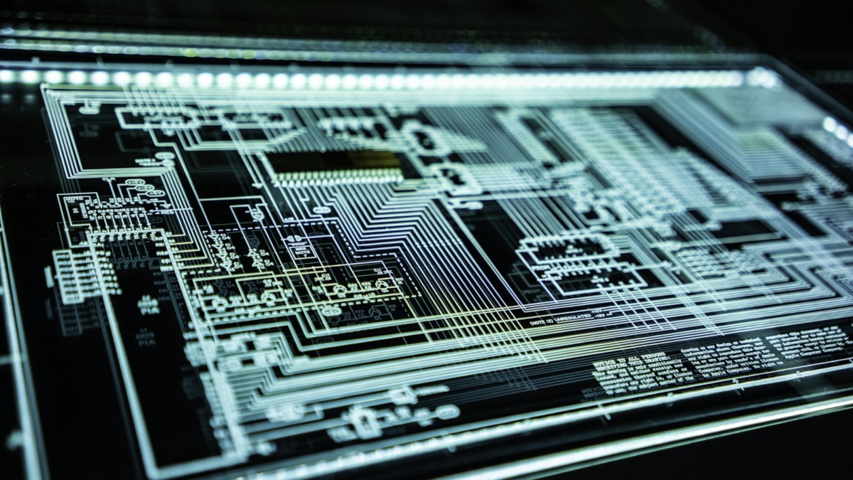 Cybersecurity concept on a computer screen