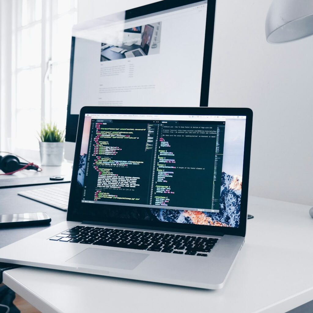 Developer building an online store