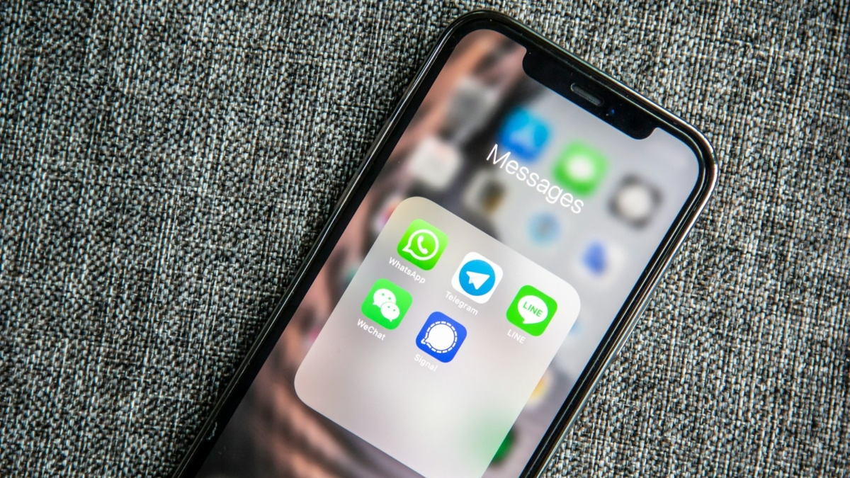 Messaging app on a smartphone
