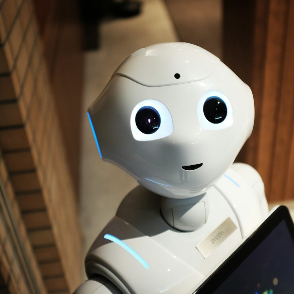 Robot representing artificial intelligence